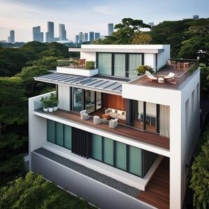 HANDCRAFTED interior and architectural digital art work by me print NWT